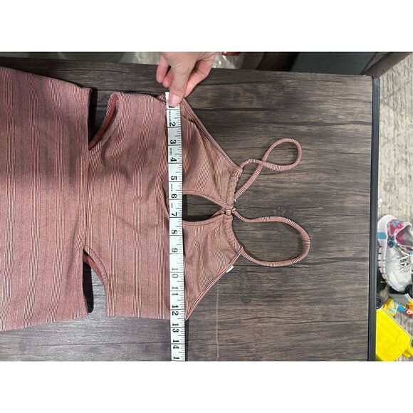 Free People Striped Sleeveless Keyhole Cut Out Mini Dress Multicolor Size Small - Picture 9 of 9